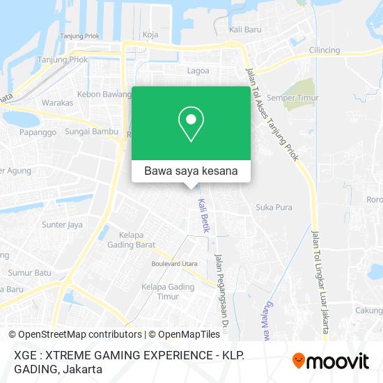 Peta XGE : XTREME GAMING EXPERIENCE - KLP. GADING