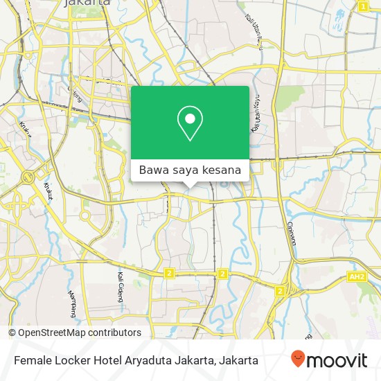 Peta Female Locker Hotel Aryaduta Jakarta
