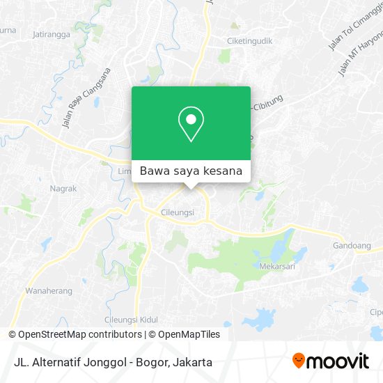 Peta JL. Alternatif Jonggol - Bogor