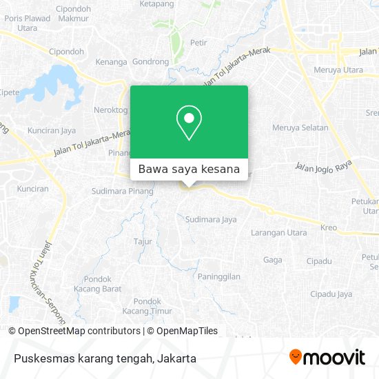 Peta Puskesmas karang tengah