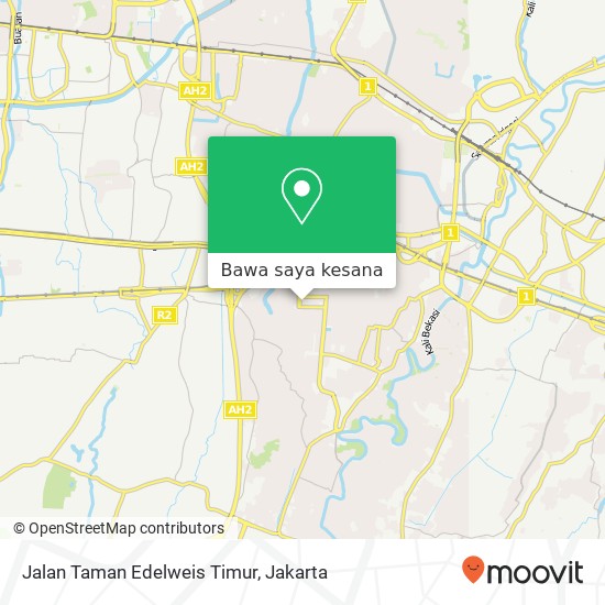 Peta Jalan Taman Edelweis Timur