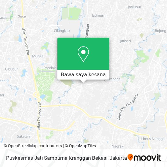 Peta Puskesmas Jati Sampurna Kranggan Bekasi