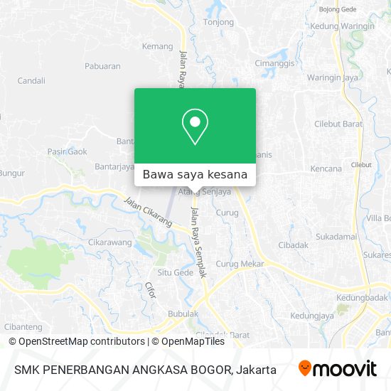 Peta SMK PENERBANGAN ANGKASA BOGOR