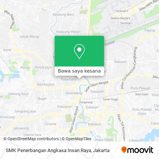 Peta SMK Penerbangan Angkasa Insan Raya