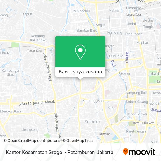 Peta Kantor Kecamatan Grogol - Petamburan