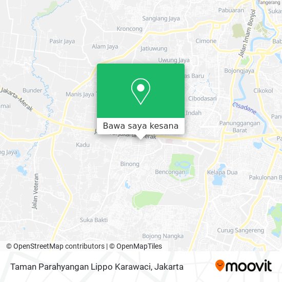 Peta Taman Parahyangan Lippo Karawaci