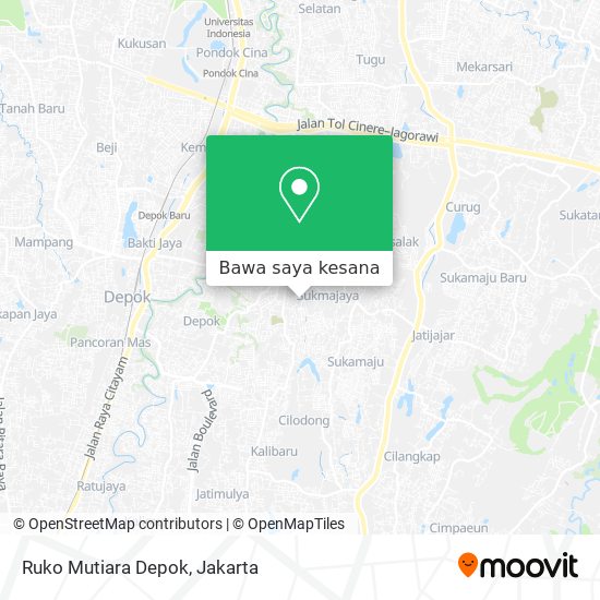 Peta Ruko Mutiara Depok