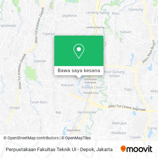 Peta Perpustakaan Fakultas Teknik UI - Depok