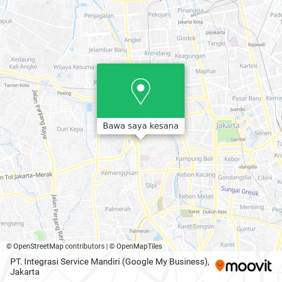 Peta PT. Integrasi Service Mandiri (Google My Business)