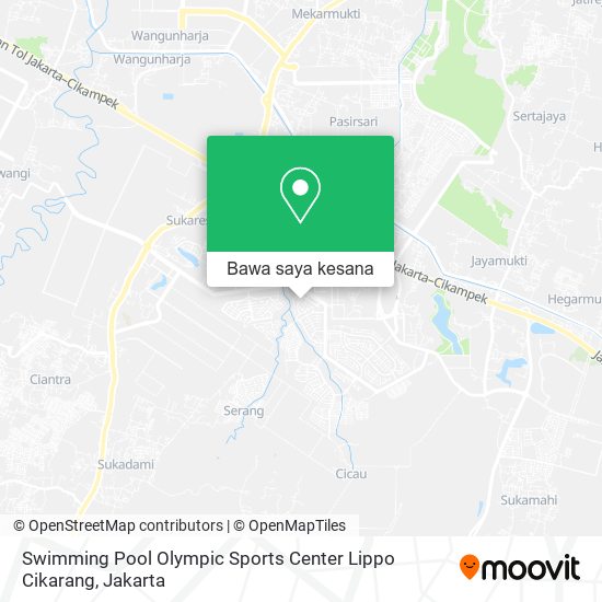 Peta Swimming Pool Olympic Sports Center Lippo Cikarang