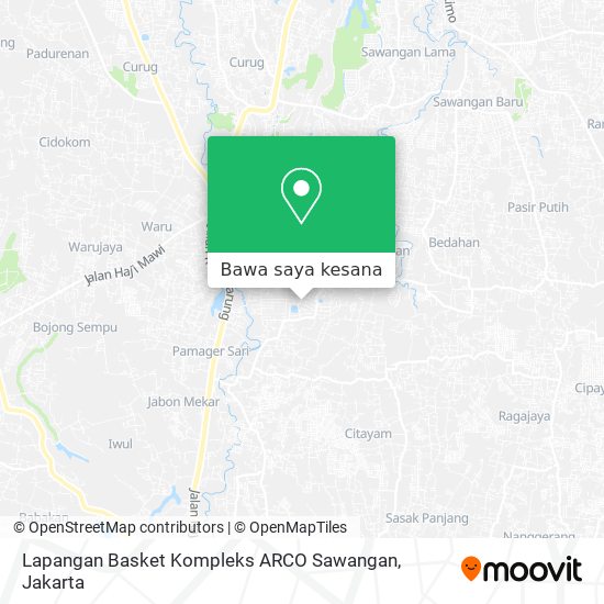Peta Lapangan Basket Kompleks ARCO Sawangan