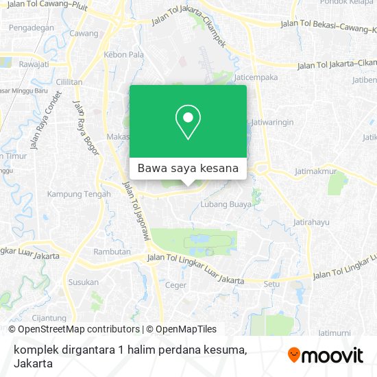 Peta komplek dirgantara 1 halim perdana kesuma