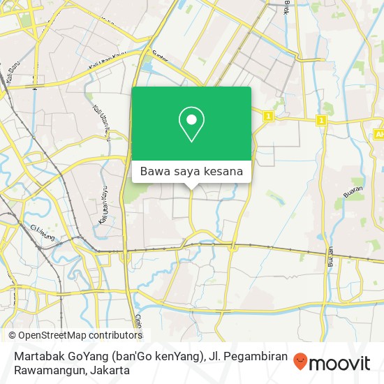 Peta Martabak GoYang (ban'Go kenYang), Jl. Pegambiran Rawamangun