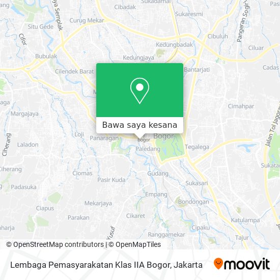 Peta Lembaga Pemasyarakatan Klas IIA Bogor