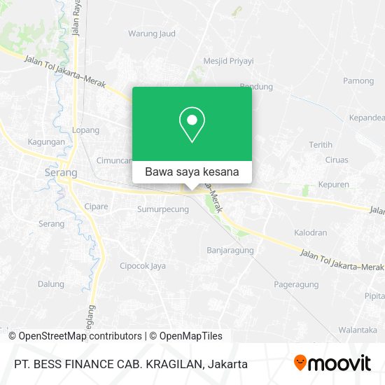 Peta PT. BESS FINANCE CAB. KRAGILAN