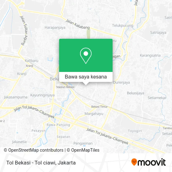 Peta Tol Bekasi - Tol ciawi
