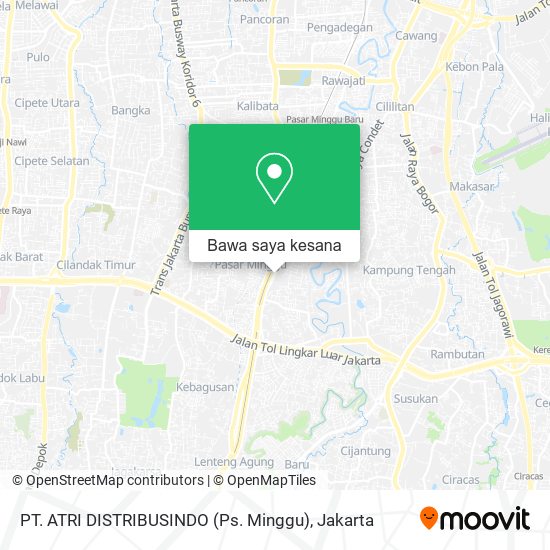 Peta PT. ATRI DISTRIBUSINDO (Ps. Minggu)