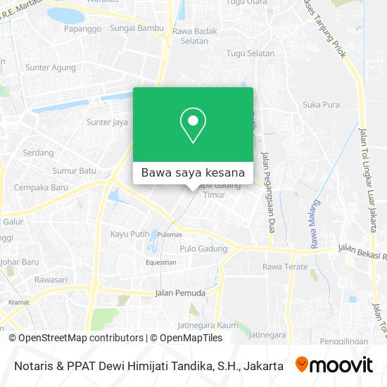 Peta Notaris & PPAT Dewi Himijati Tandika, S.H.