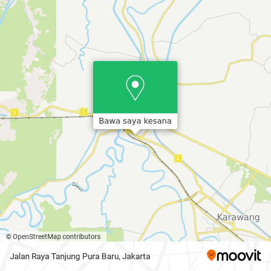 Peta Jalan Raya Tanjung Pura Baru