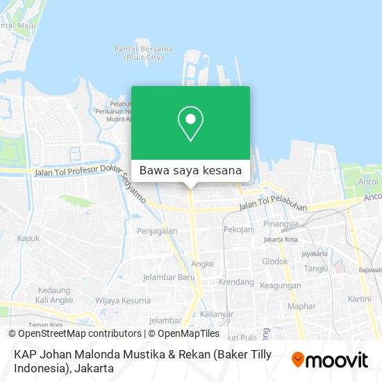 Peta KAP Johan Malonda Mustika & Rekan (Baker Tilly Indonesia)