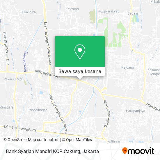 Peta Bank Syariah Mandiri KCP Cakung