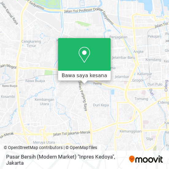 Peta Pasar Bersih (Modern Market) "Inpres Kedoya"