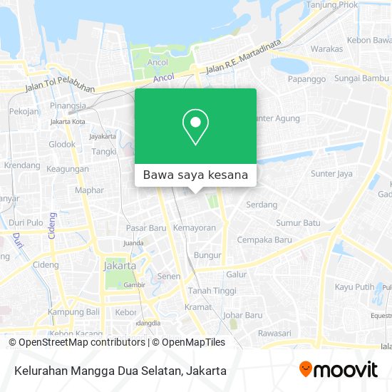 Peta Kelurahan Mangga Dua Selatan