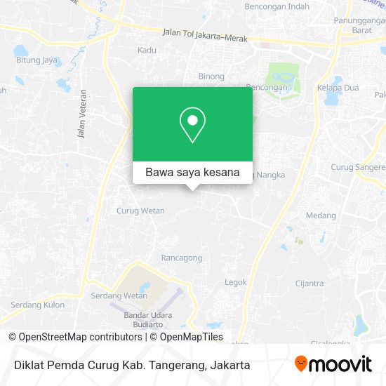 Peta Diklat Pemda Curug Kab. Tangerang