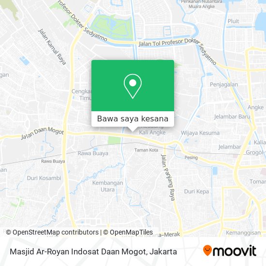 Peta Masjid Ar-Royan Indosat Daan Mogot