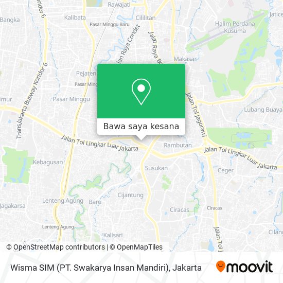 Peta Wisma SIM (PT. Swakarya Insan Mandiri)
