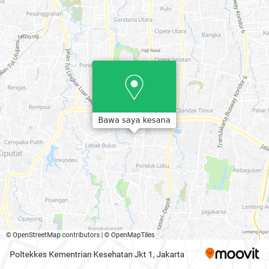 Peta Poltekkes Kementrian Kesehatan Jkt 1