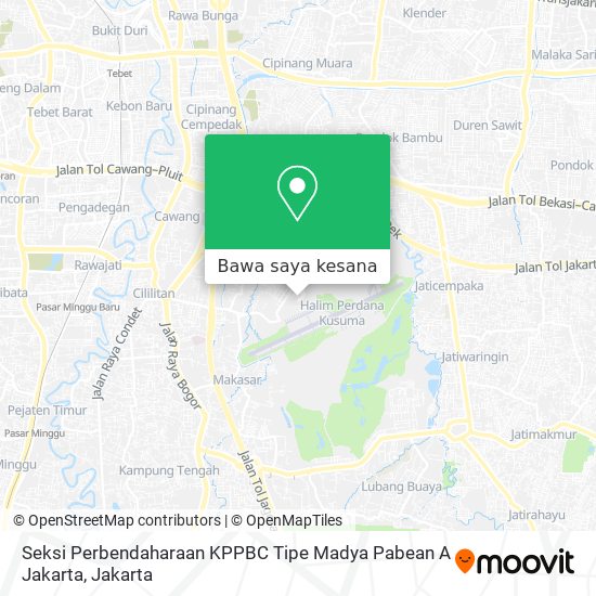 Peta Seksi Perbendaharaan KPPBC Tipe Madya Pabean A Jakarta