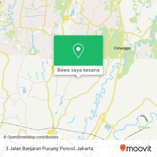 Peta 3 Jalan Banjaran Pucung Poncol