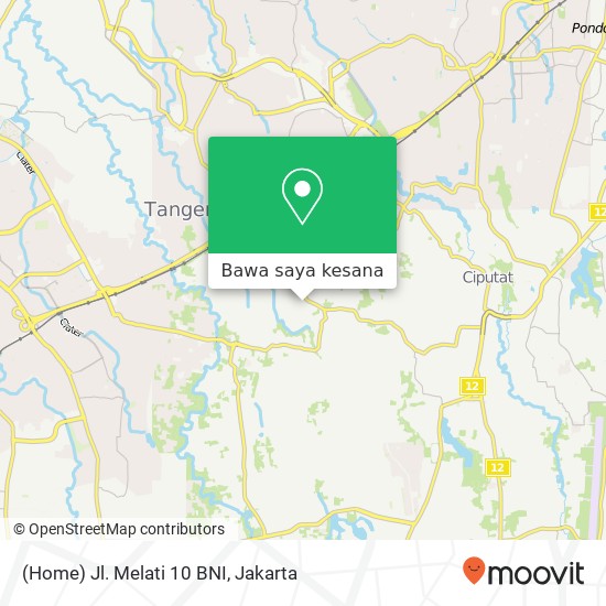 Peta (Home) Jl. Melati 10 BNI