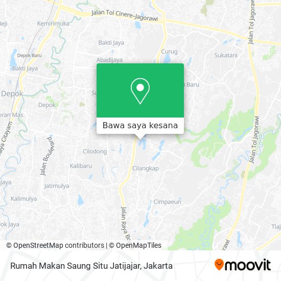 Peta Rumah Makan Saung Situ Jatijajar