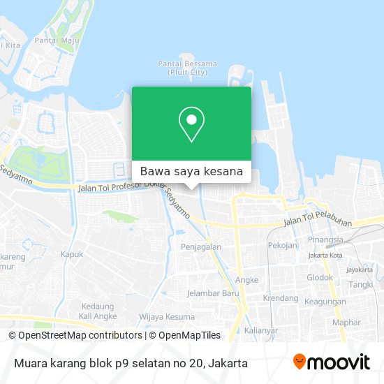 Peta Muara karang blok p9 selatan no 20