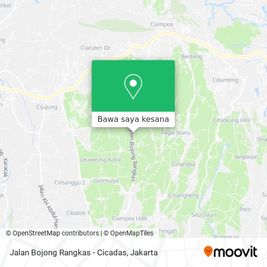 Peta Jalan Bojong Rangkas - Cicadas