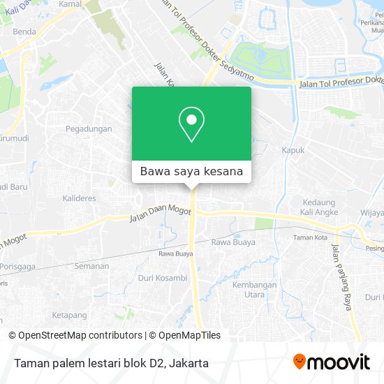 Peta Taman palem lestari blok D2