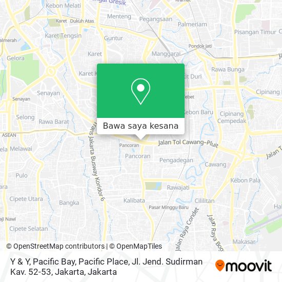 Peta Y & Y, Pacific Bay, Pacific Place, Jl. Jend. Sudirman Kav. 52-53, Jakarta