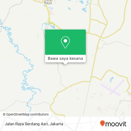 Peta Jalan Raya Serdang Asri