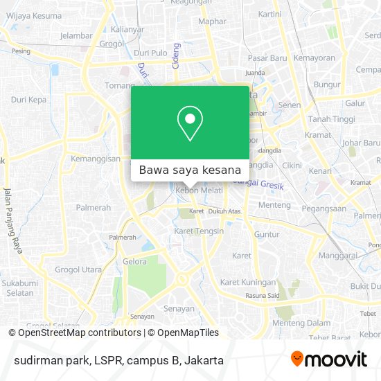 Peta sudirman park, LSPR, campus B