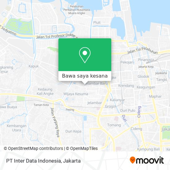 Peta PT Inter Data Indonesia