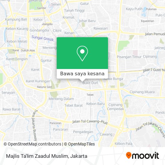 Peta Majlis Ta'lim Zaadul Muslim