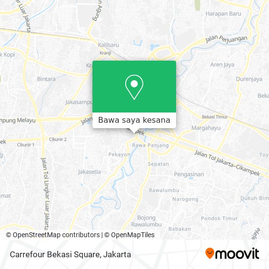 Peta Carrefour Bekasi Square