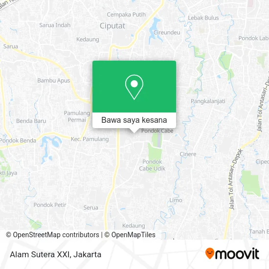 Peta Alam Sutera XXI