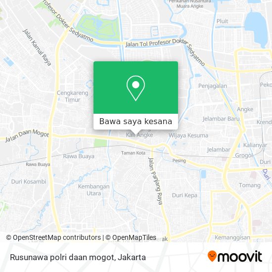 Peta Rusunawa polri daan mogot