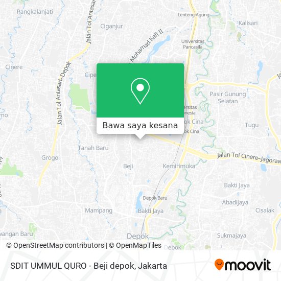 Peta SDIT UMMUL QURO - Beji depok
