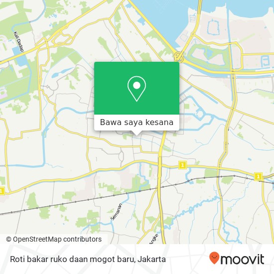 Peta Roti bakar ruko daan mogot baru