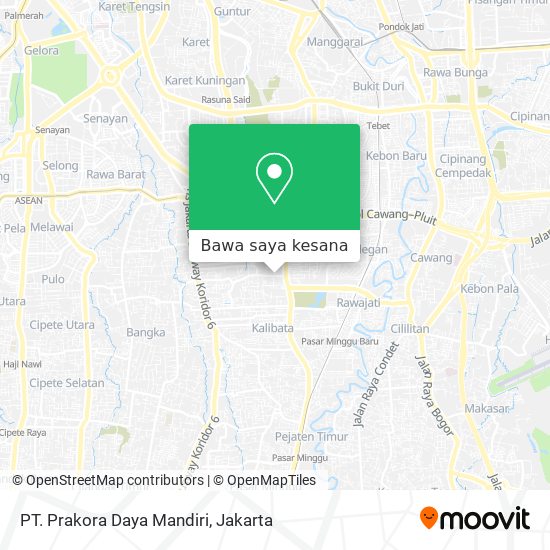 Peta PT. Prakora Daya Mandiri