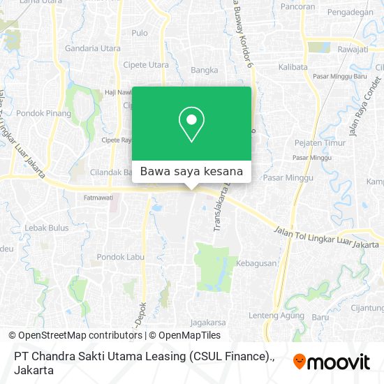 Peta PT Chandra Sakti Utama Leasing           (CSUL Finance).